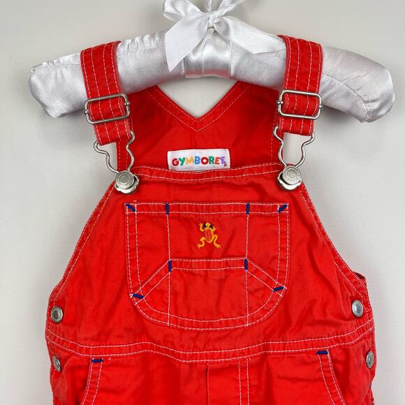 Vinage Gymboree Frog Shortalls Infant 6-12 Months - Picture 2 of 6